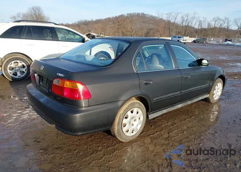 1999 Honda Civic Lx from USA, damaged, VIN 1HGEJ6674XL050923